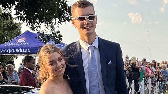 Brody Smith, pictured at formal with Charlotte Hilton.