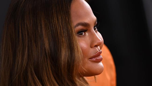 Chrissy Teigen: ‘I’ve been sitting in a hole of deserved global punishment.’ Picture: AFP