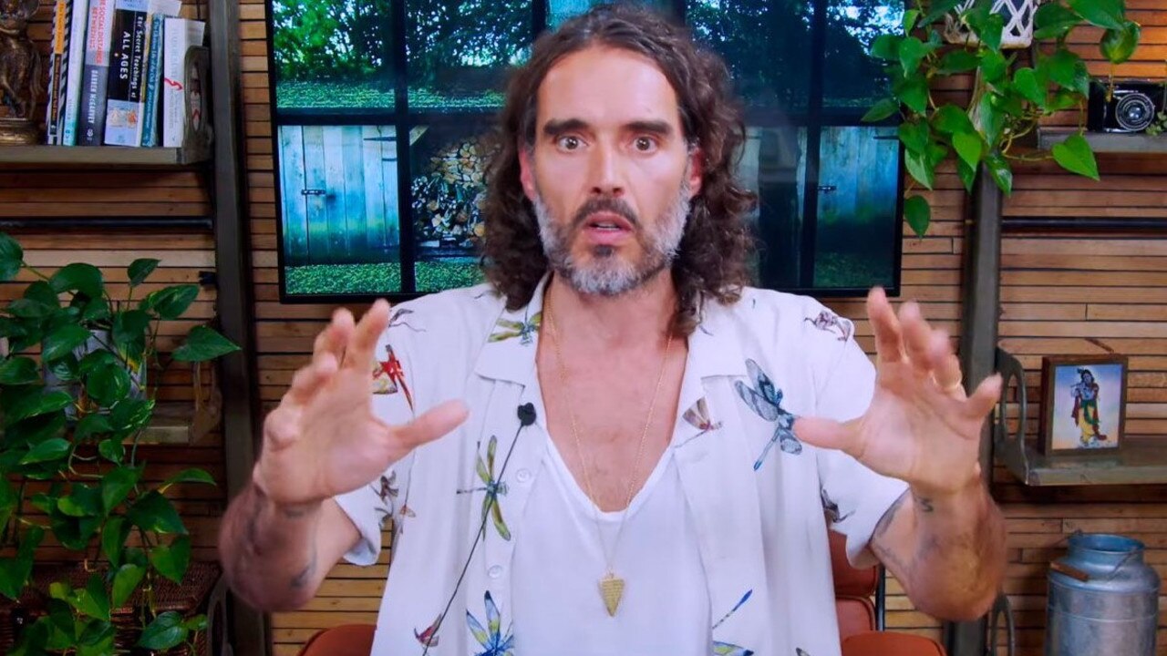 The star posted a two and a half minute video on YouTube. Picture: YouTube/Russell Brand