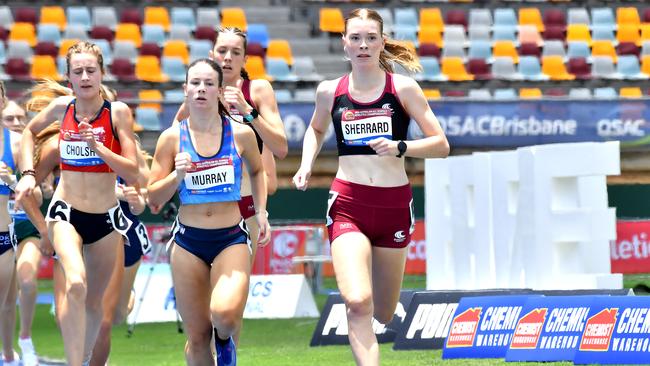 Amelia Sherrard at the Australian All Schools track and field championships. Picture John Gass