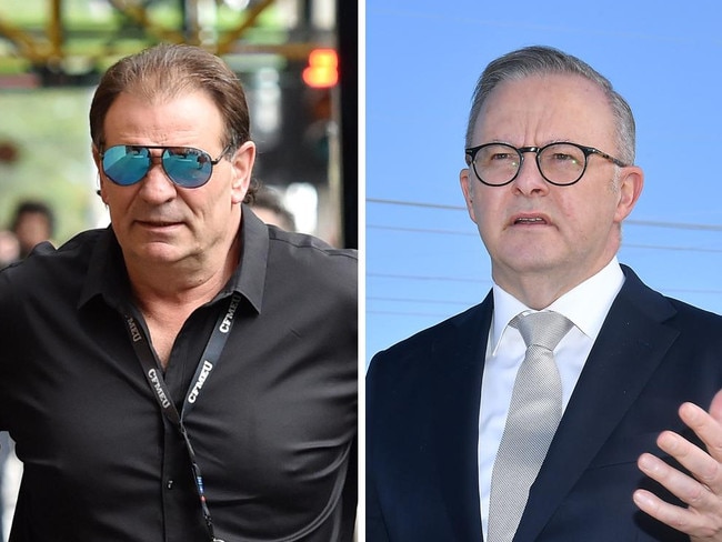 Anthony Albanese has delivered a scathing single-word response to one of the most powerful figures in the construction industry.