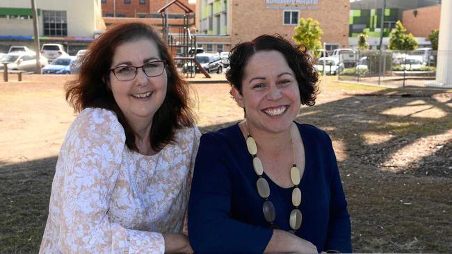 SECOND CHANCE: Kidney transplant recipient Michelle Halpin with acting organ donation specialist nurse Karen Jenner. Picture: Mike Knott BUN220719DON5