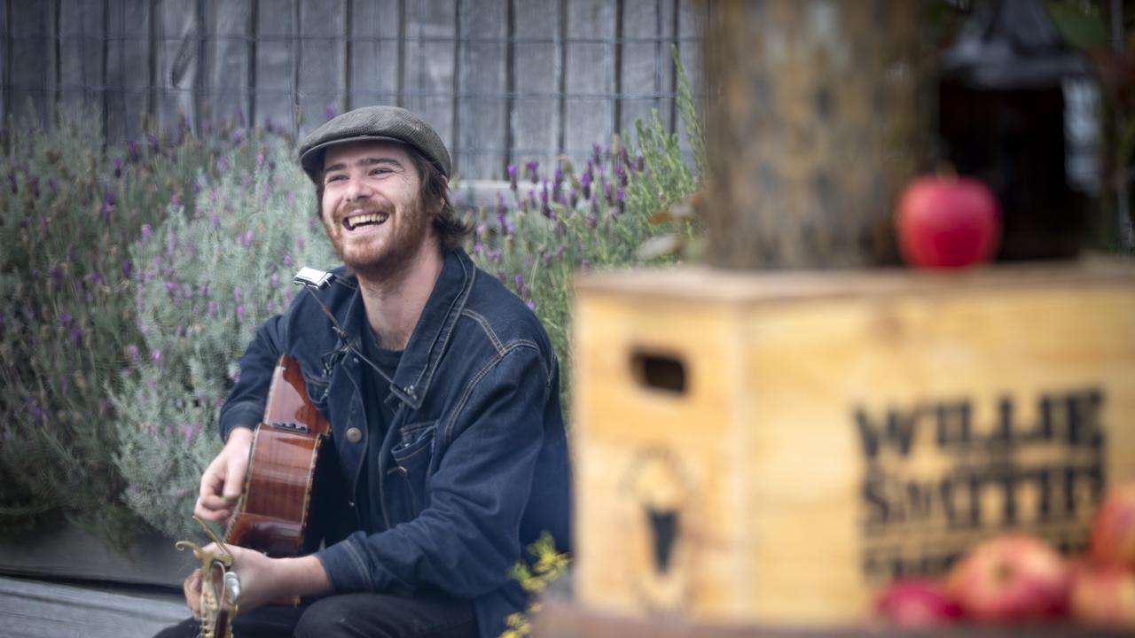 Musician Zac Herderson at the launch of the Willie Smith's Mid- Winter Festival at Grove. Picture: Chris Kidd