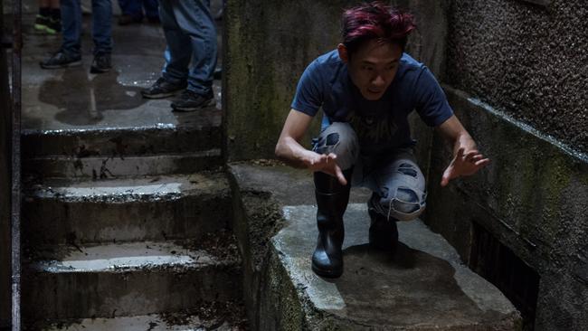 Wan on the set of the film The Conjuring 2 working his magic. Picture: Supplied.