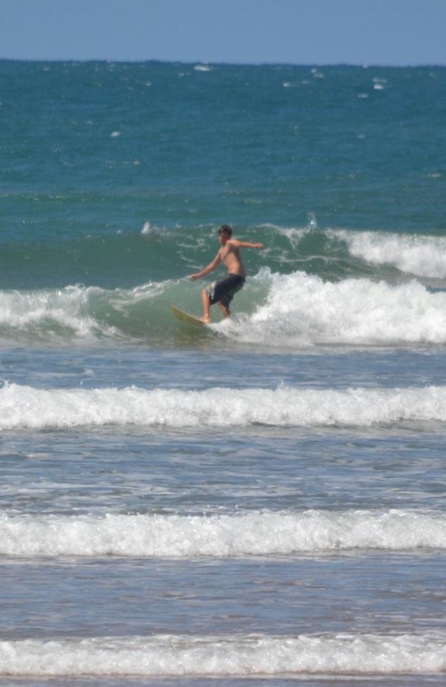 Cooper Murphy surfing.