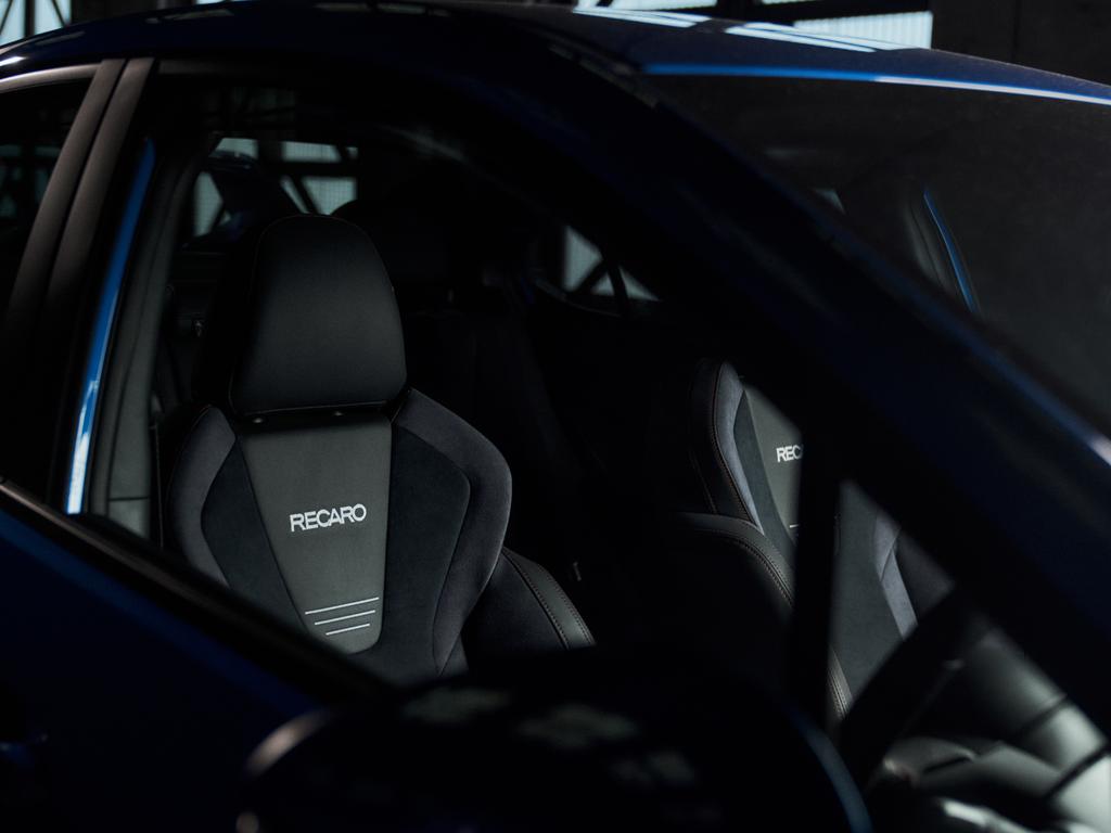 Inside there are improvements as well, including Recaro bucket seats with power adjustment for the driver.