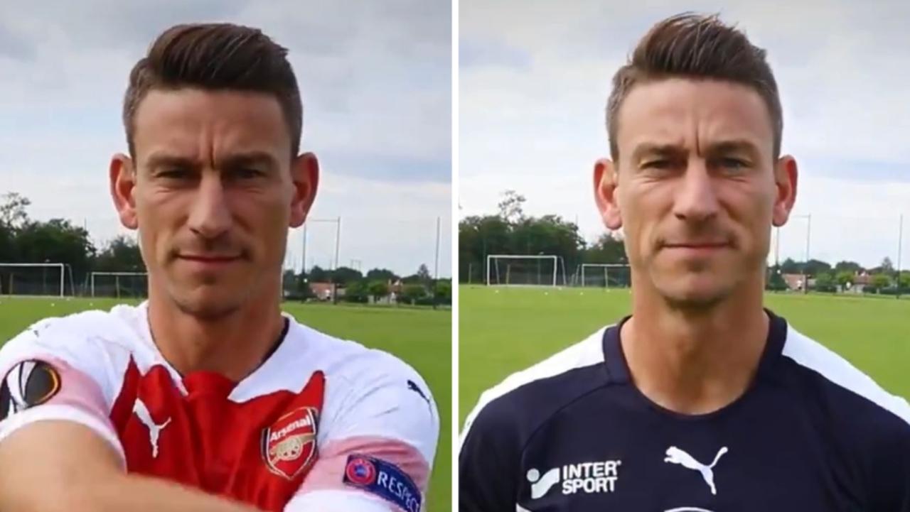 Laurent Koscielny is copping it for this stunt.