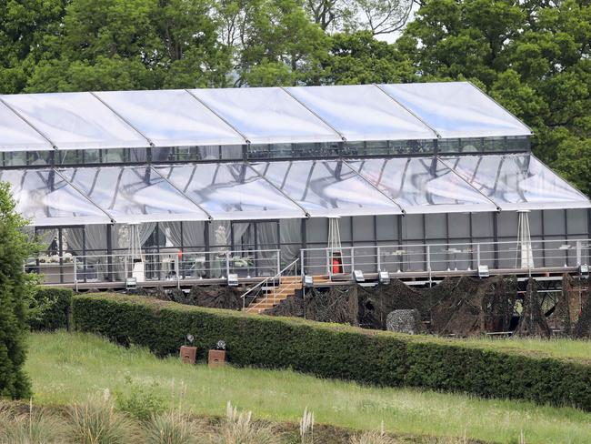 The 50m long glass marquee. Picture: Splash