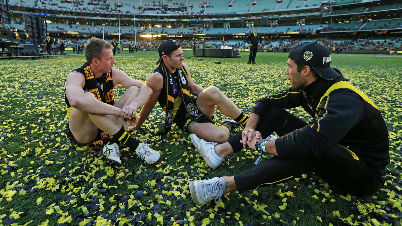 Alex Rance wasn’t able to play in Richmond’s 2019 AFL Grand Final win Picture: Mark Stewart