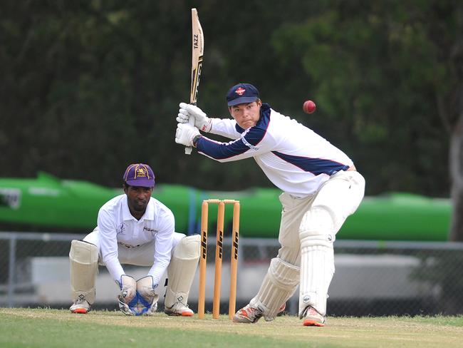 Mudgeeraba Nerang batsman Dayne Siede. Picture: John Gass