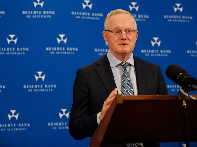 SYDNEY, AUSTRALIA - NewsWire Photos APRIL 20, 2023: Reserve Bank of Australia Governor Philip Lowe during a press conference on Thursday at the RBA following the release of government recommendations. Picture: NCA NewsWire / Nikki Short