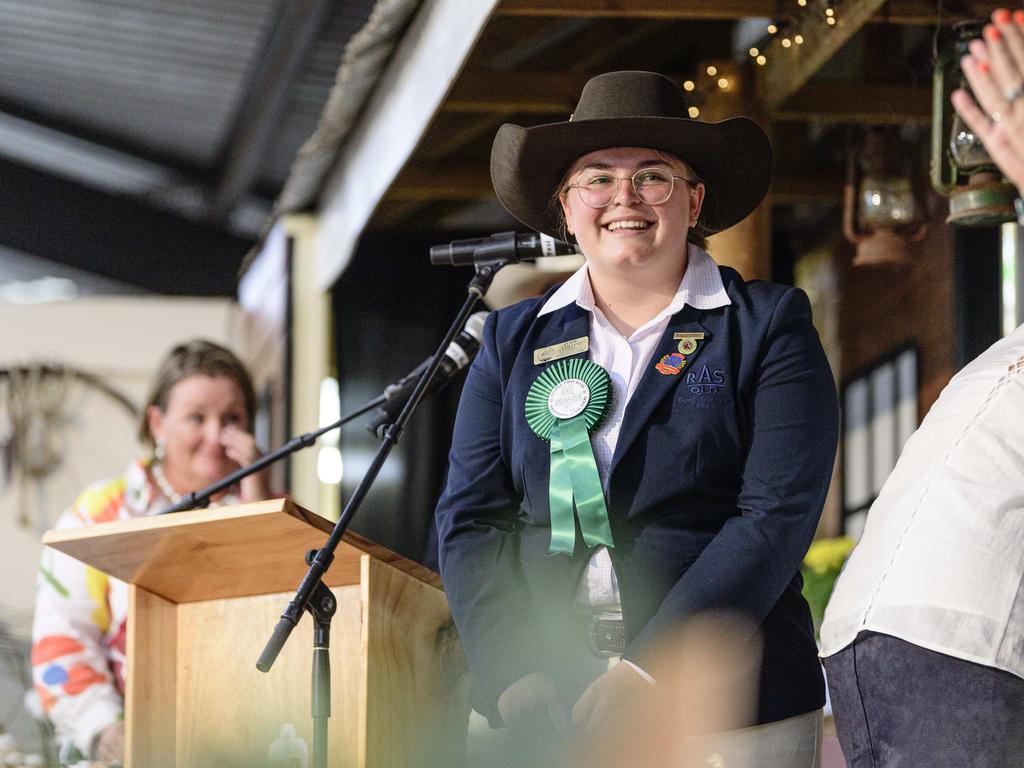 Jamie Colley, of Toowoomba Royal Show, is the Darling Downs Queensland Rural Ambassador at the People First Bank Toowoomba Royal Show, Saturday, March 29, 2025. Picture: Kevin Farmer