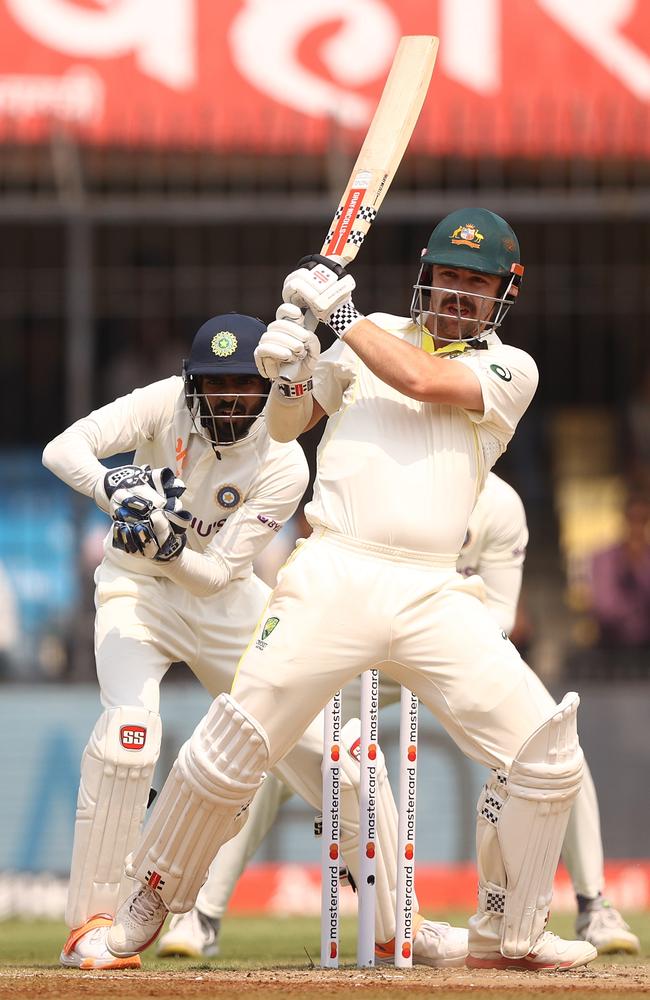 Travis Head had success opening in subcontinental conditions in India in March 2023. Picture: Robert Cianflone/Getty Images