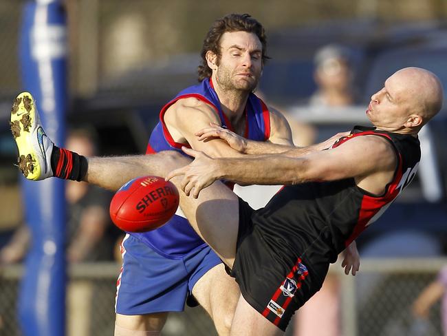 Matt Perri (right) has singed with Wallan for 2019. Picture: Yuri Kouzmin.