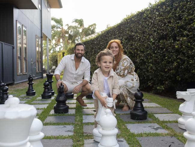 The house has a giant chess set. Picture: Russell Shakespeare.