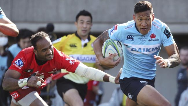 Israel Folau would be a star recruit for the Australian sevens team. Picture: AP 