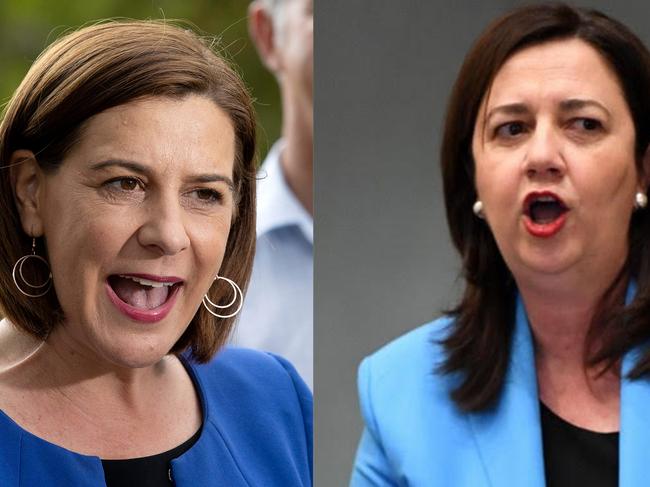 Composite image of Deb Frecklington and Annastacia Palaszczuk for thumbnail