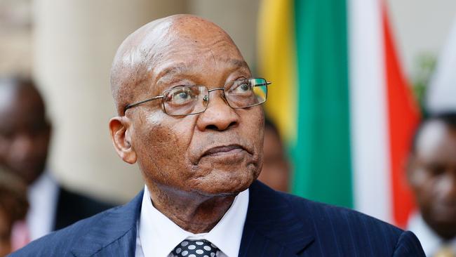 South African President Jacob Zuma at the Sefako M Makgatho Presidential Guesthouse in Pretoria in April this year. Picture: AFP / PHILL MAGAKOE