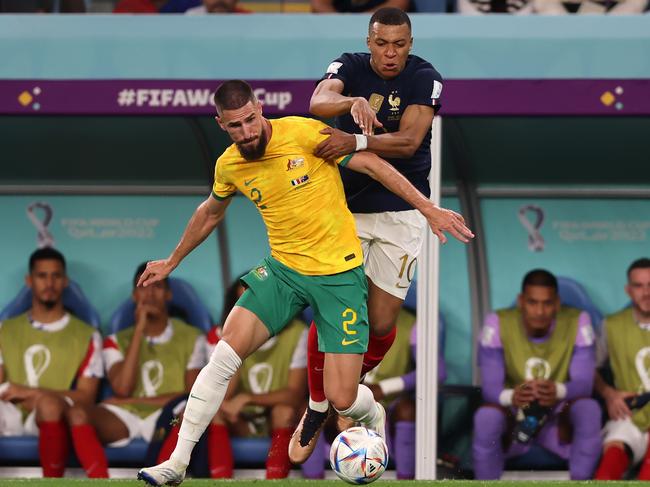 Degenek was used as a substitute against France and looks a likely replacement for Atkinson. Picture: Youssef Loulidi/Fantasista/Getty Images