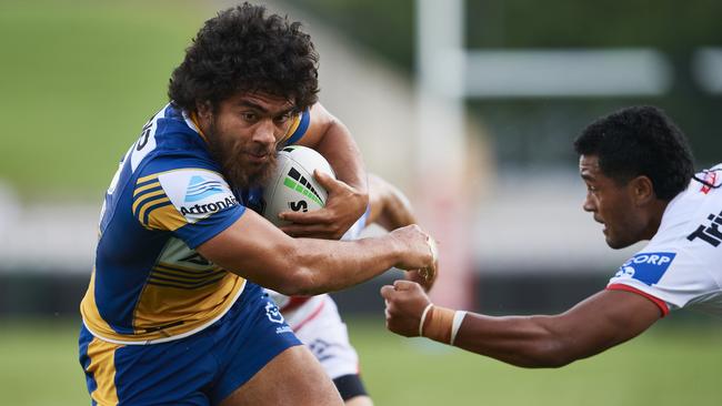 Josh Papali’i has run the most metres of any forward in the NRL (Photo by Brett Hemmings/Getty Images)