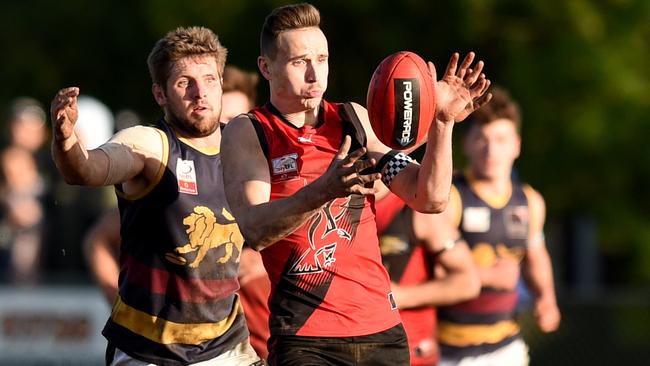 Mitch Greaves in action during last year’s Division 2 grand final. Picture: David Smith/AAP