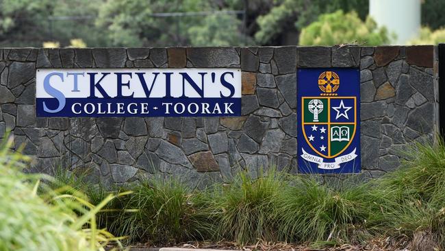 St Kevin’s College’s principal has told parents they must check with the school before hiring a private tutor due to concerns an ‘unsuitable’ person will be given access to students. Picture: AAP