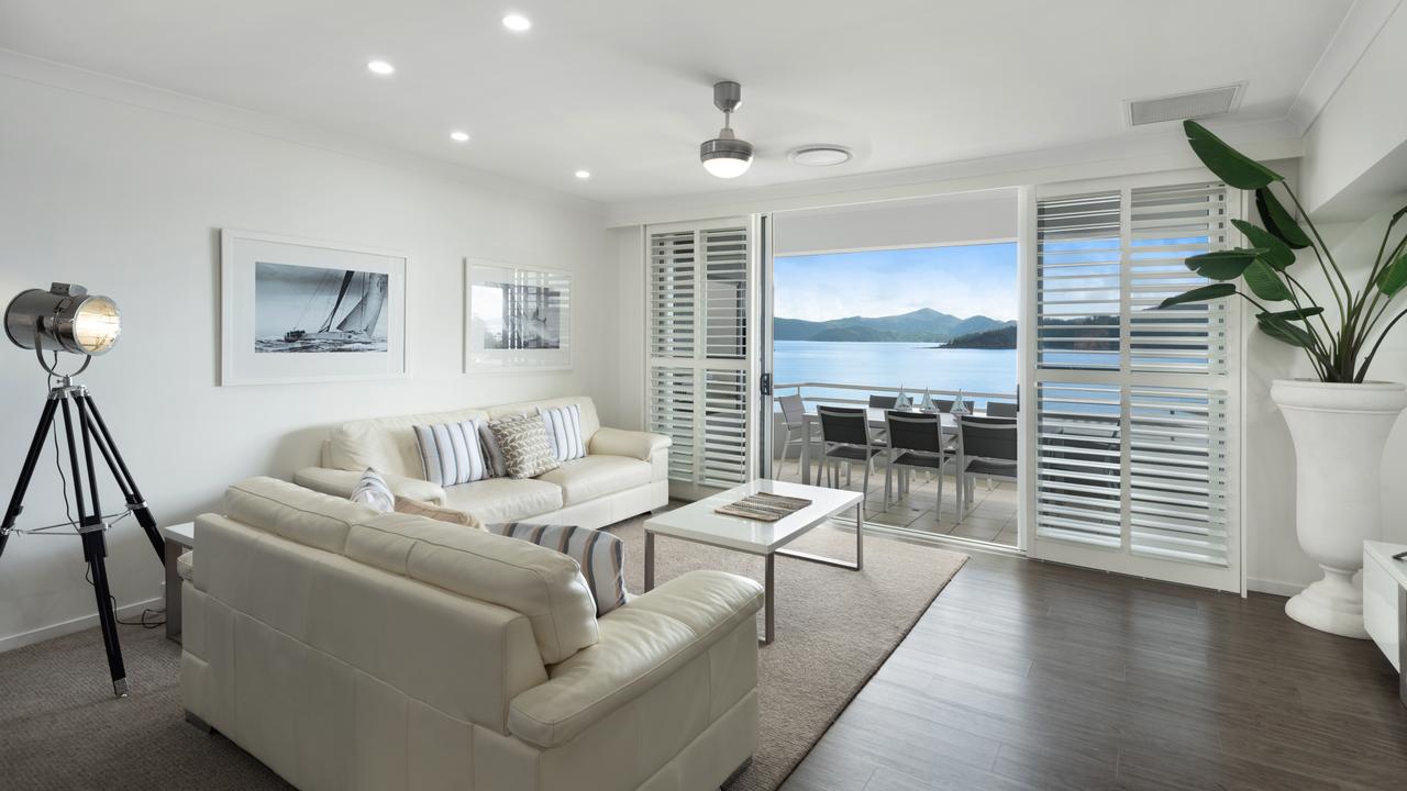 202 Frangipani on the Beach is one of two Queensland properties in the running for the Stayz Holiday Home of the Year. Picture: Neil Piddick