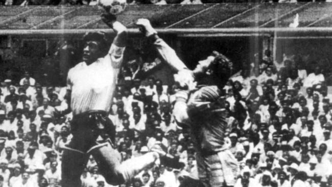 Maradona’s famous 'hand of God goal' that was allowed during Argentina v England World Cup match in 1986.