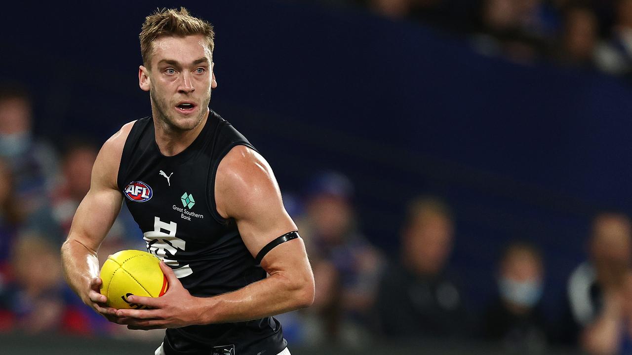 Oscar McDonald needs to step up in the No. 2 key defender role for Carlton. Picture: Michael Klein