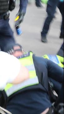 Melbourne exhibition centre under heavy guard