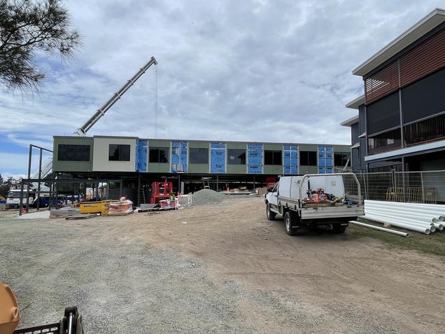 The modular ward is made up of 17 pre-fabricated building modules will add 24 beds for the main hospital.