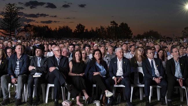 The Jewish community held a vigil Monday night at Christison Park in Vaucluse. Picture:NewsWire / Monique Harmer