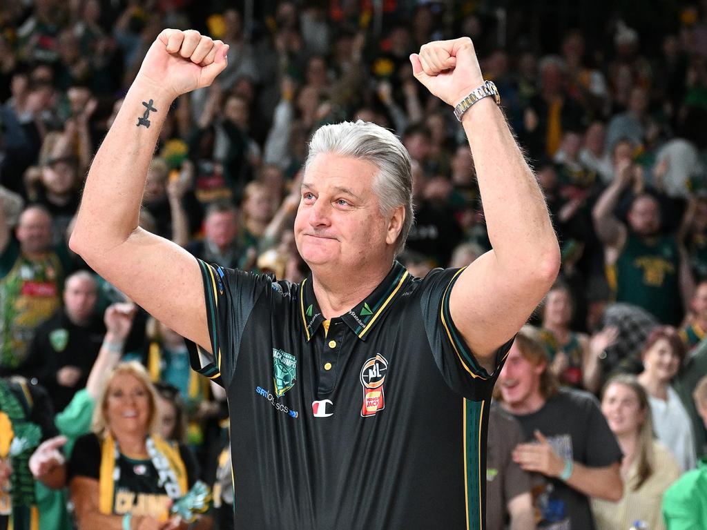 Tasmania coach Scott Roth has been heartened by messages of support after he detailed disgusting abuse directed at his players and their families. Picture: Getty Images