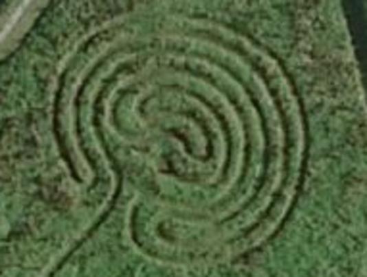 What created this strange spiral?