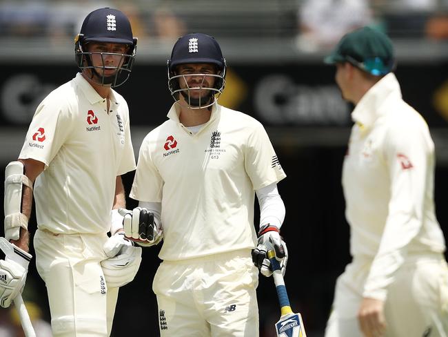 Stuart Broad and Jimmy Anderson team up to have a go at Steve Smith.