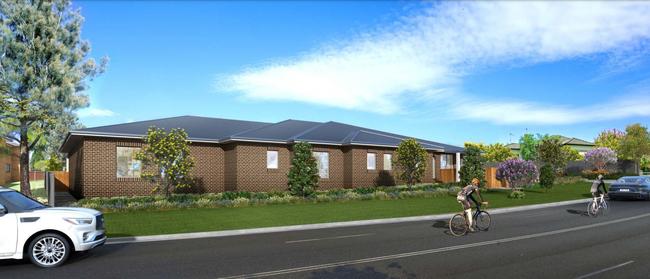 An artist’s impression of how the childcare centre would blend in like a house on Howarth St, Wyong. Picture: supplied