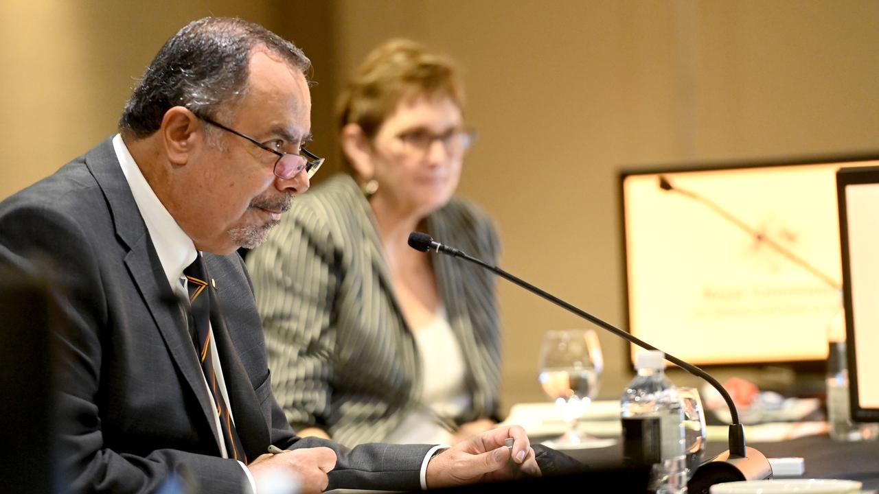 Commissioner Nick Kaldas is leading the Royal Commission. Commissioner Dr Peggy Brown sits to his left. Picture: Jeremy Piper / Royal Commission