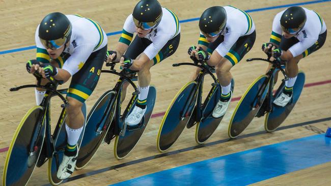 Australian claimed the title in the men’s team pursuit at the Track Cycling World Championships in Hong Kong.