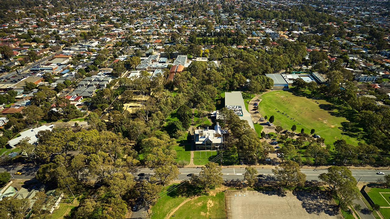 An aerial view of the UniSA campus at Magill, which will be the site of a major residential redevelopment. Picture: Supplied