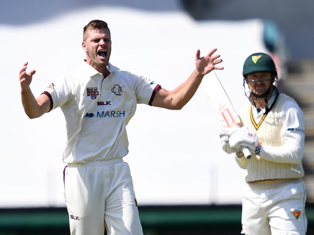 George Bailey bowled for a duck in final innings for Tasmania