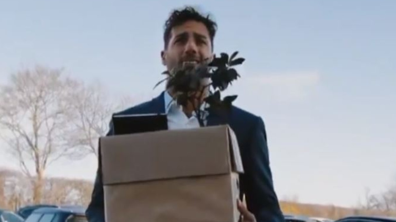 Renault released the video of Daniel Ricciardo struggling to fit in at his new job.