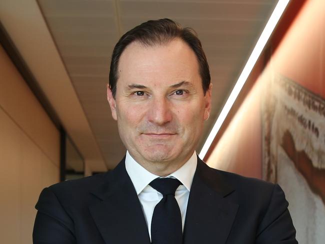 16/02/2023. Origin Energy Managing Director Frank Calabria, as the company releases profit results, photographed at their offices in Barangaroo in Sydney. Britta Campion / The Australian