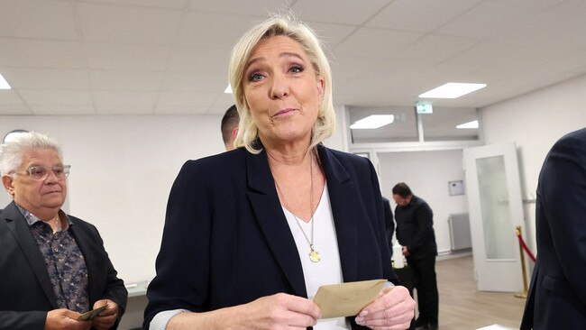 Marine Le Pen’s father, Jean-Marie, was a Holocaust denier who downplayed Nazi occupation. Picture: AFP/Getty Images