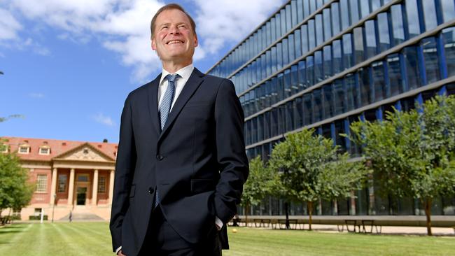 New University of Adelaide Vice-Chancellor Peter Rathjen has taken up the role this week. Picture: Naomi Jellicoe