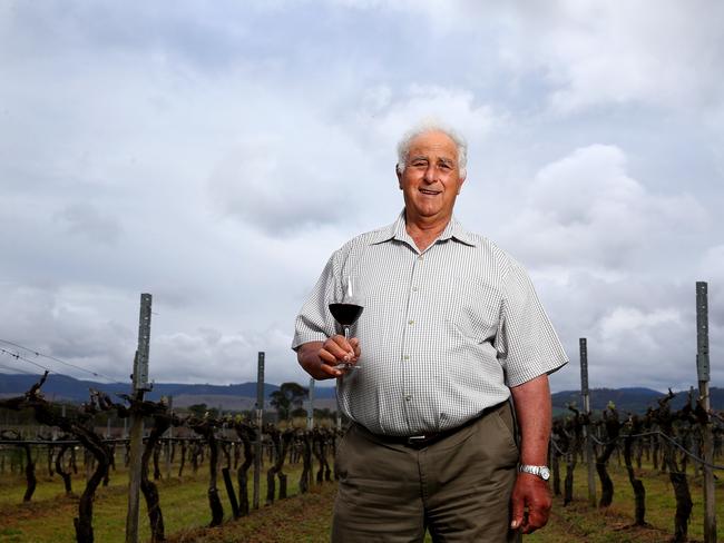 Ballandean wine pioneer Angelo Puglisi says the drought is making life difficult. Picture: Adam Head