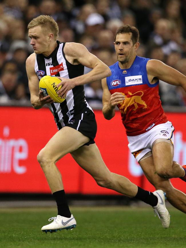 Collingwood forward Jaidyn Stephenson has impressed up forward in his first year. Picture: Michael Klein