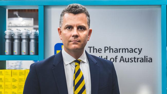 Pharmacy Guild of Australia president Professor Trent Twomey says the script co-payment should be dropped to $19. Picture: Allen Mechen.