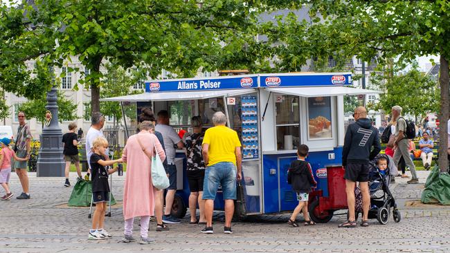 Copenhagen’s love affair with the hot dog began in 1921 when the government granted licences for pølsevogn, the street carts that are still wheeled into position around the city each morning.