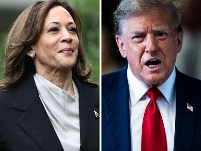 Democrat Kamala Harris and Republican Donald Trump.