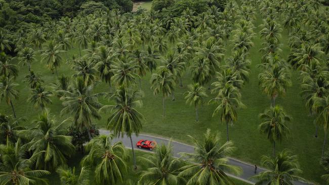 Ferrari 296 GTB driving along Thala Beach. Picture: Supplied